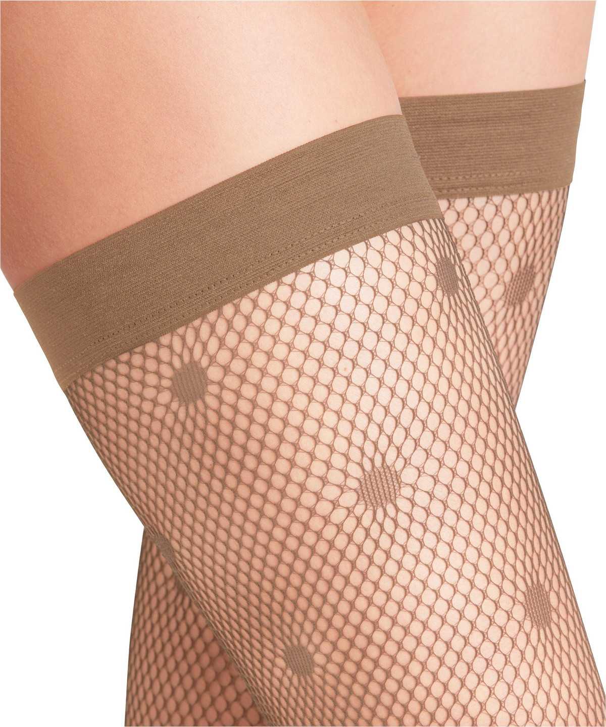 Thigh Highs Falke Lingerie Dot Stay-ups Damskie Beżowe | EJVRAG-735