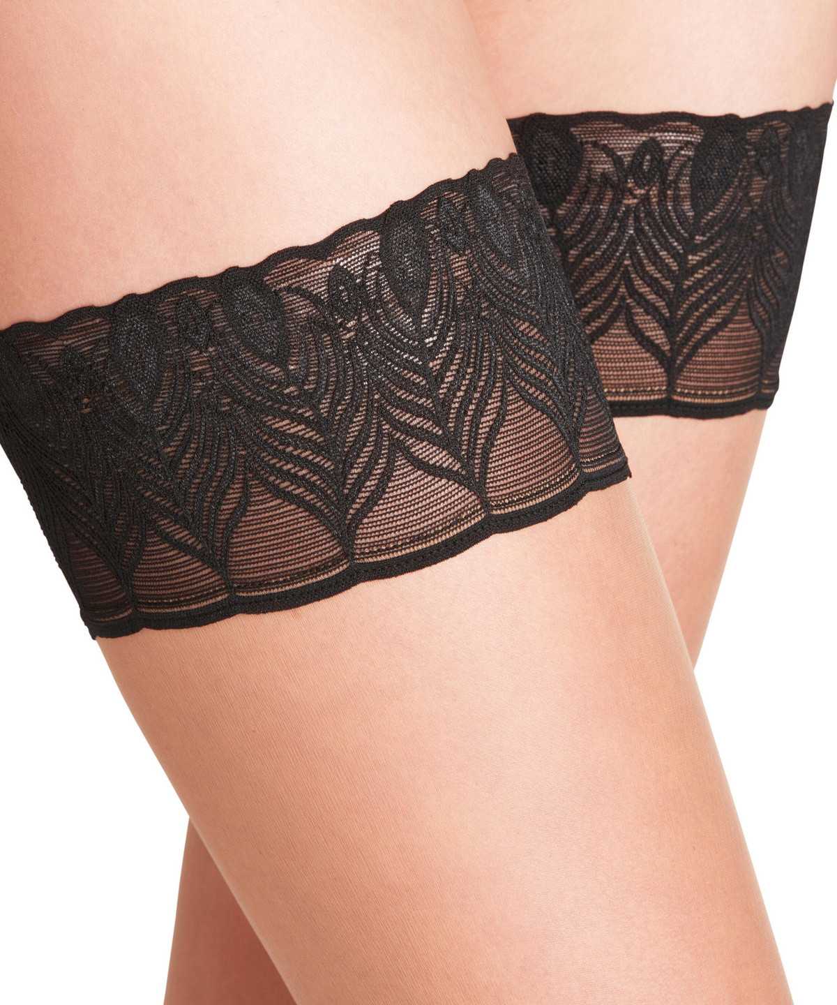 Thigh Highs Falke Lunelle 8 DEN Stay-ups Damskie Brązowe | UPFNVJ-796