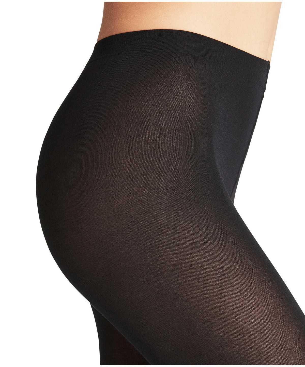 Tights Falke Cotton Touch Tights Damskie Czarne | FZMQOJ-563