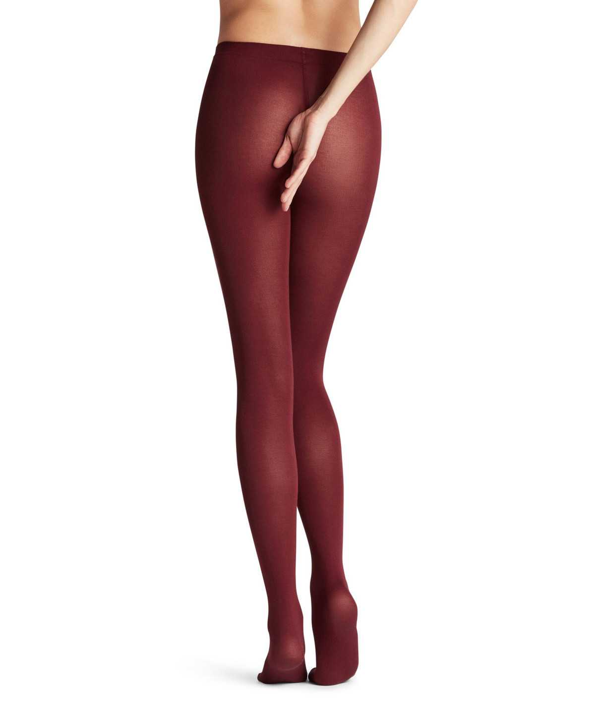 Tights Falke Cotton Touch Tights Damskie Czerwone | IMDOXW-765