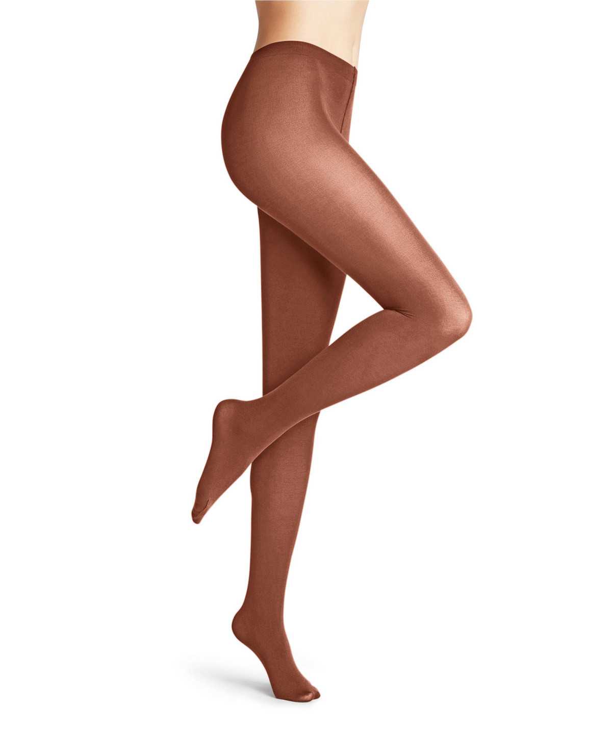 Tights Falke Cotton Touch Tights Damskie Brązowe | DKGMXV-302