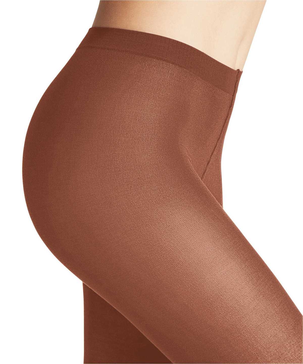 Tights Falke Cotton Touch Tights Damskie Brązowe | DKGMXV-302