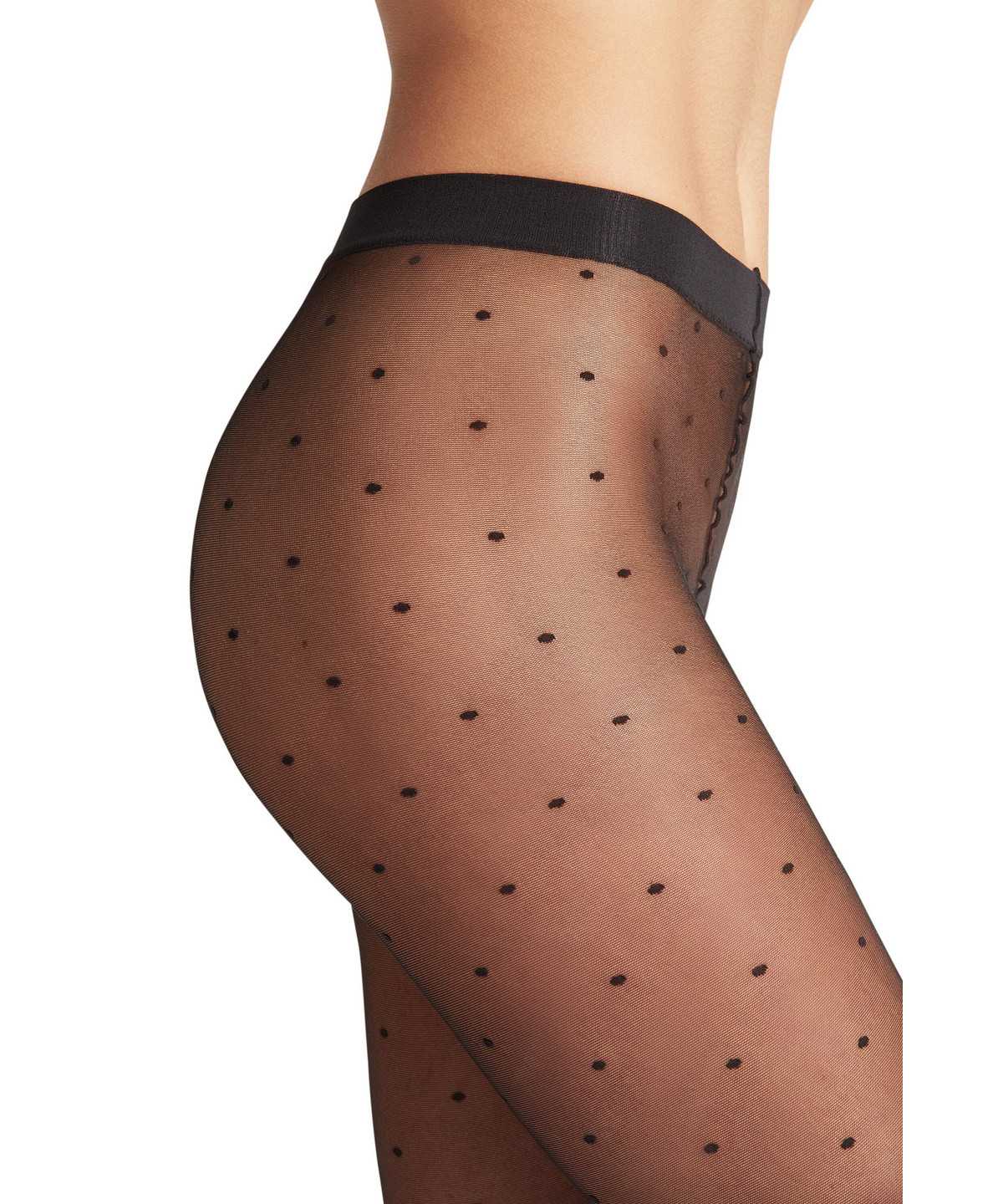 Tights Falke Dot 15 DEN Tights Damskie Czarne | URGKOF-026