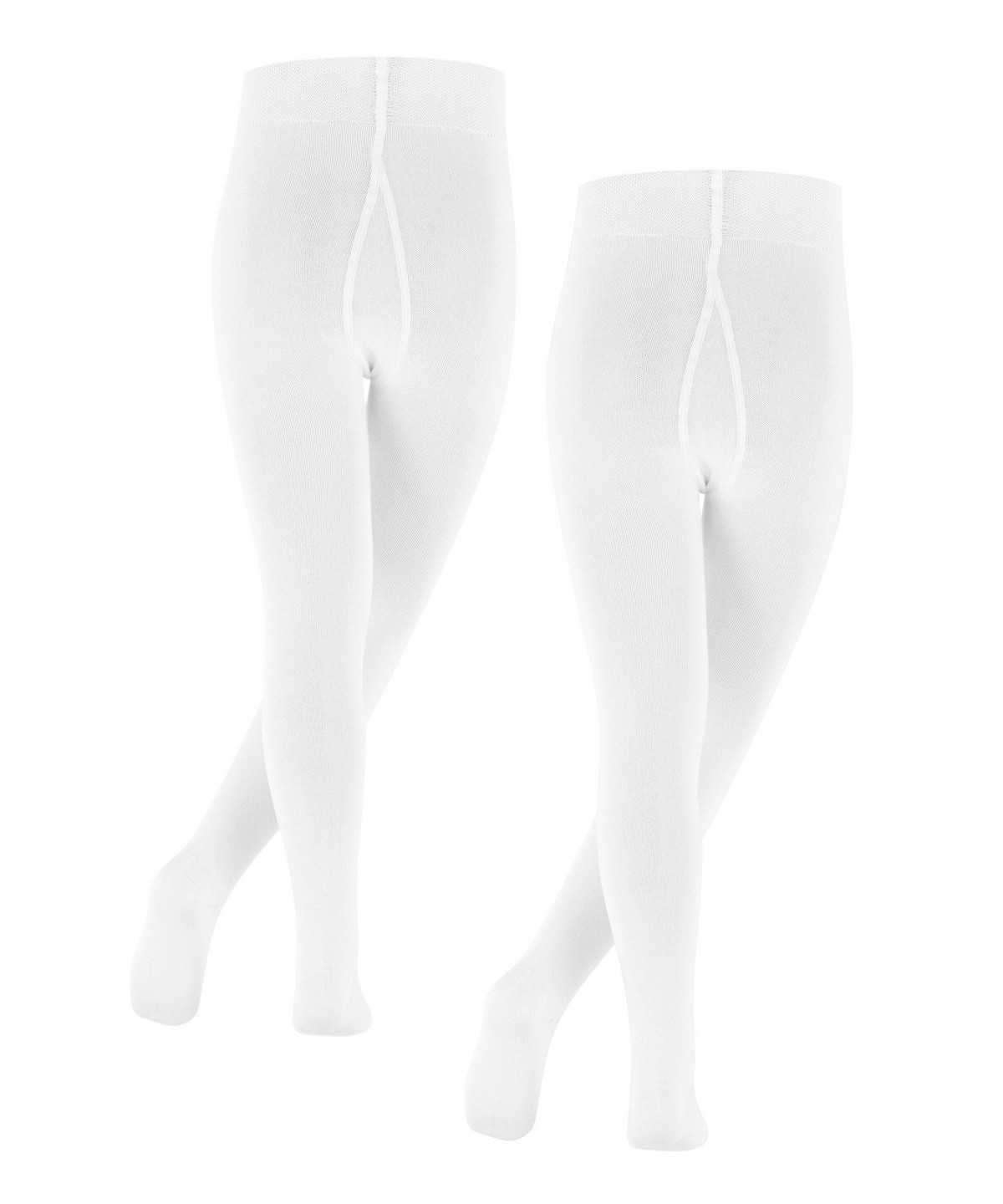 Tights Falke Family 2-Pack Tights Dziecięce Białe | BNHJIW-692