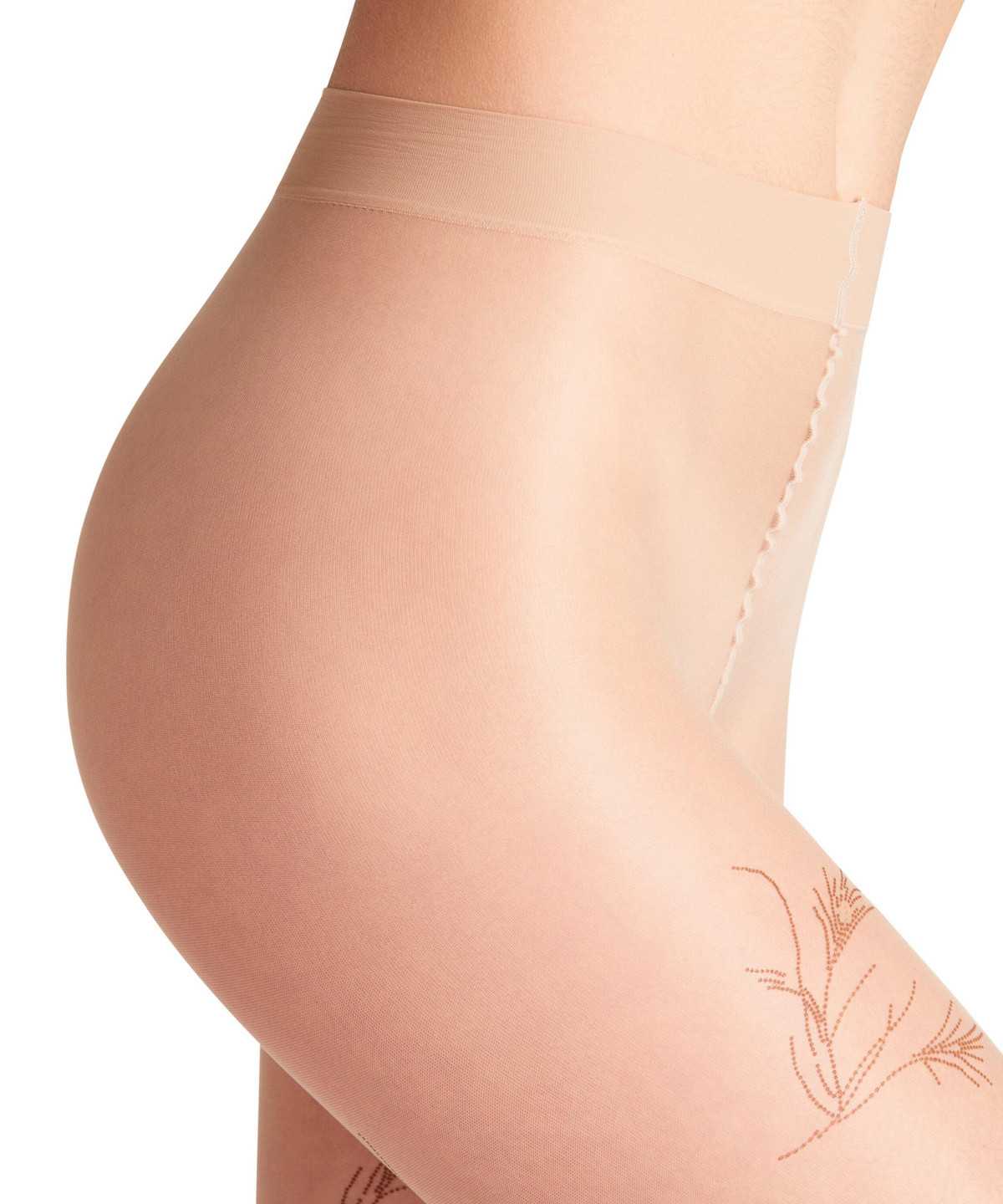 Tights Falke Feather Herb 15 DEN Tights Damskie Brązowe | DISXWA-095