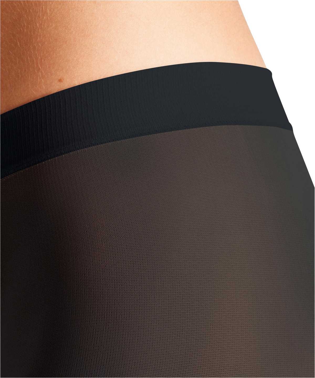 Tights Falke Linear Lounge 25 DEN Tights Damskie Czarne | IUCVFQ-537