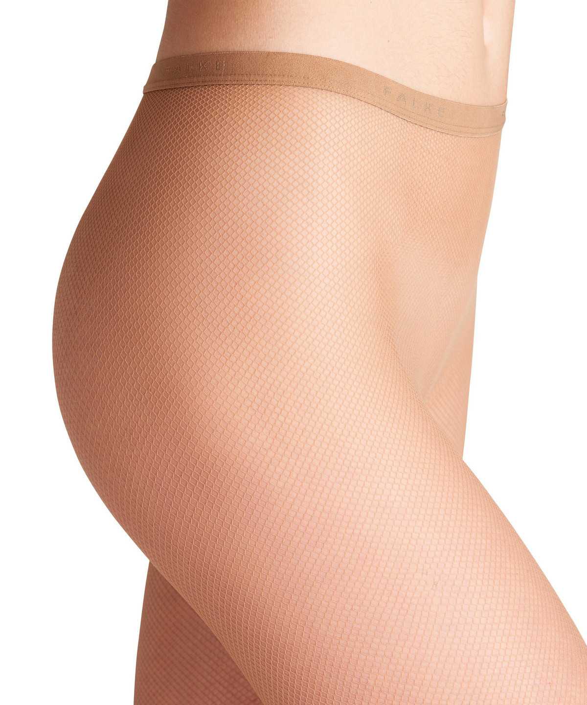 Tights Falke Net Tights Damskie Beżowe | FMUJPN-896