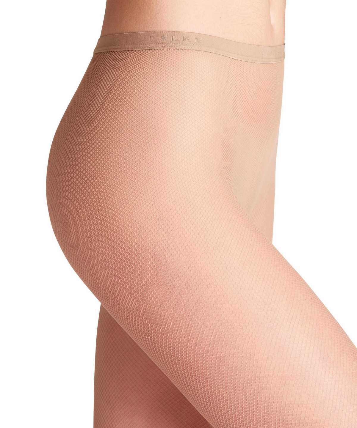 Tights Falke Net Tights Damskie Beżowe | KAXFHG-352