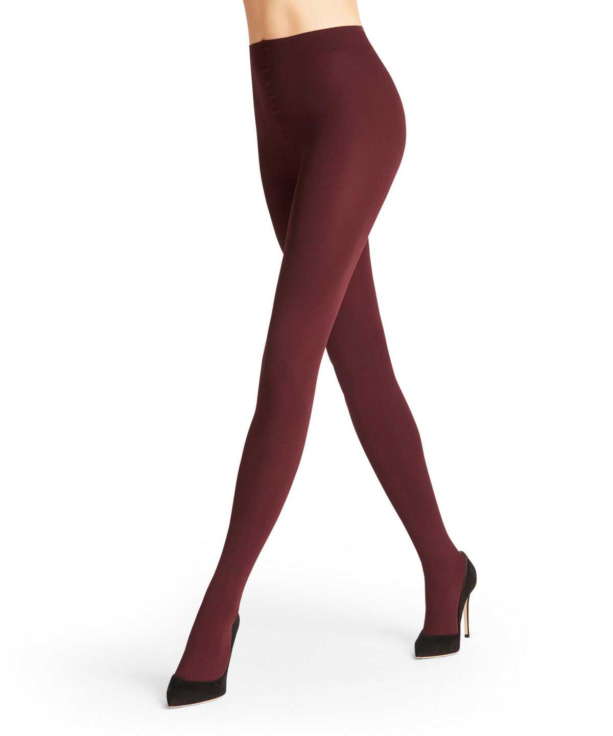 Tights Falke Pure Matt 100 DEN Tights Damskie Czerwone | JUGQCZ-908