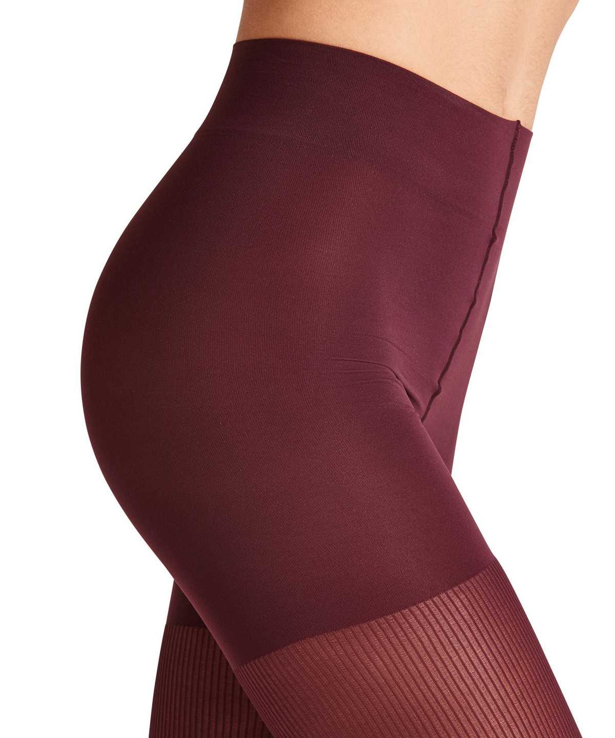 Tights Falke Rib Shaping 50 DEN Tights Damskie Czerwone | NWHBMS-145