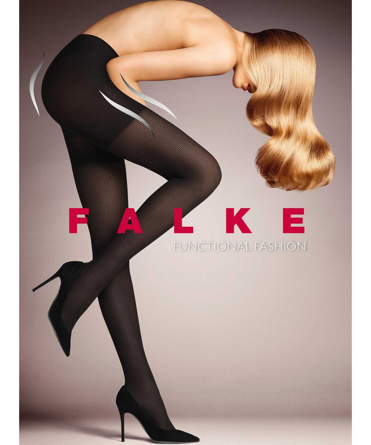 Tights Falke Rib Shaping 50 DEN Tights Damskie Czerwone | NWHBMS-145