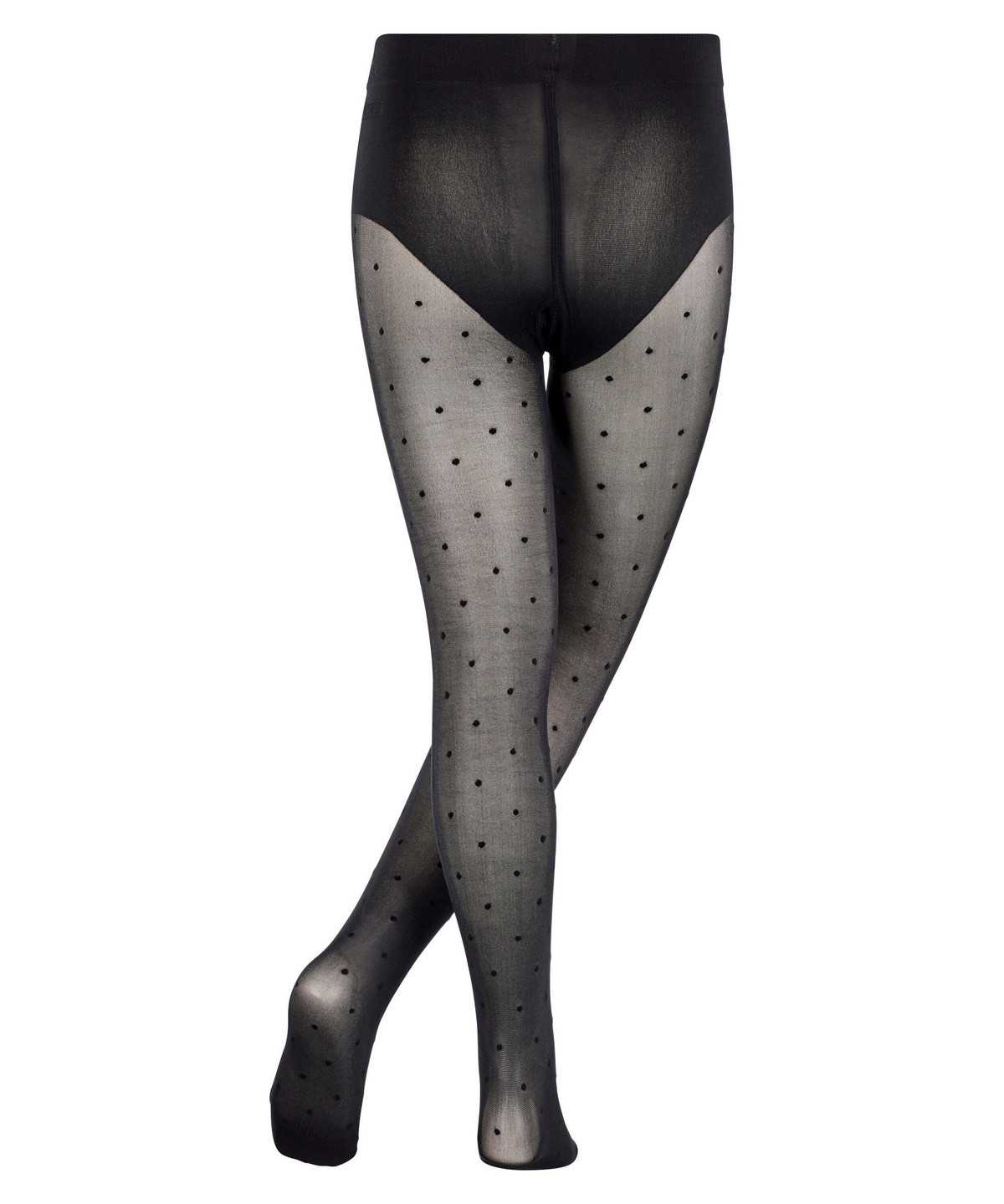 Tights Falke Romantic Dot Tights Dziecięce Czarne | CQLDRK-245