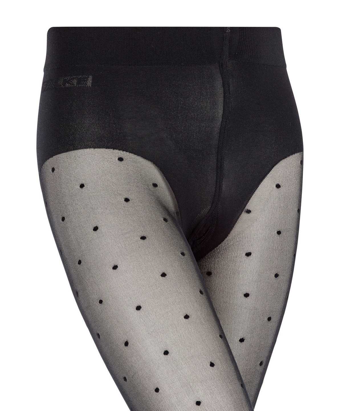 Tights Falke Romantic Dot Tights Dziecięce Czarne | CQLDRK-245