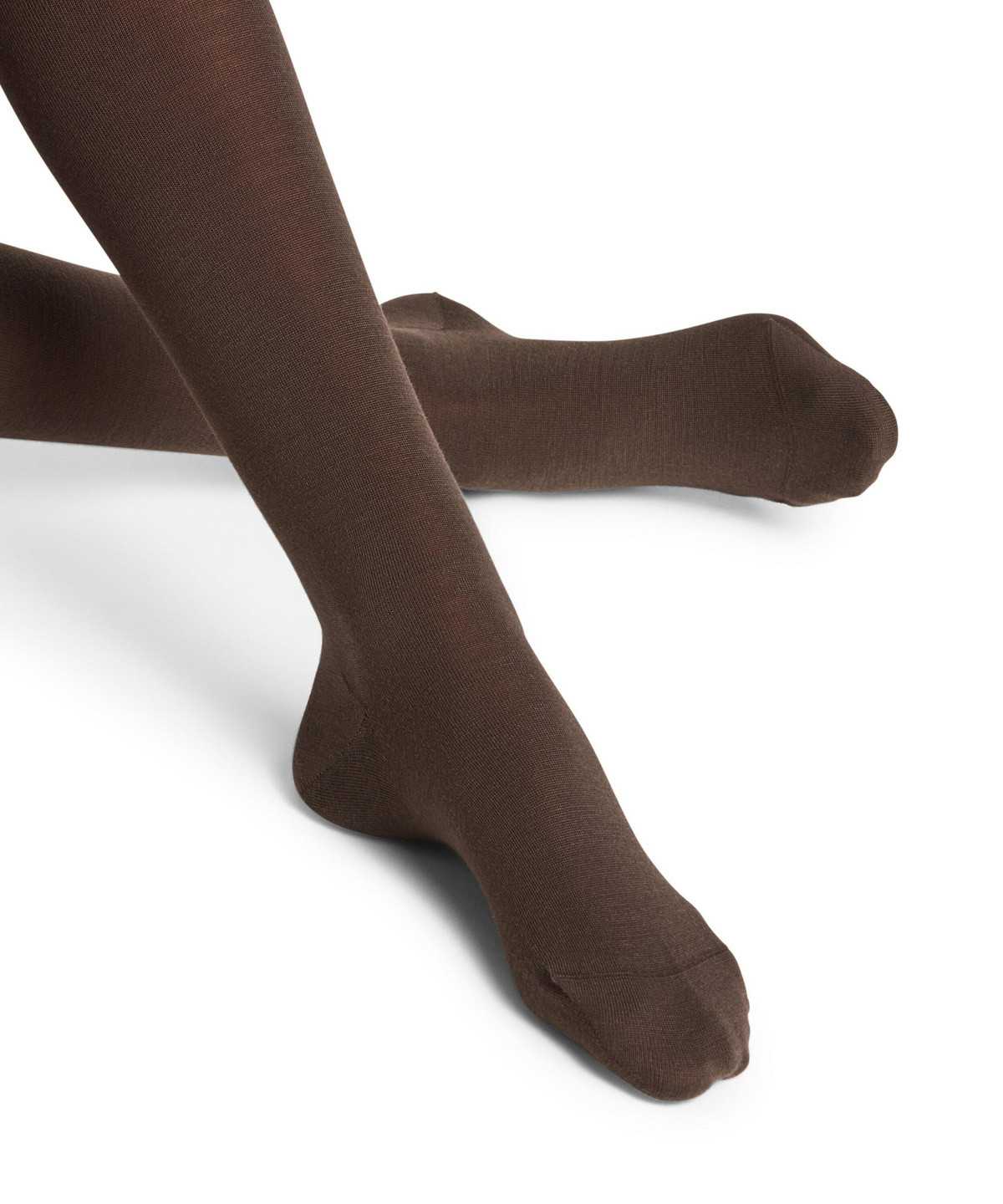 Tights Falke Softmerino Tights Damskie Brązowe | XIRJBG-231