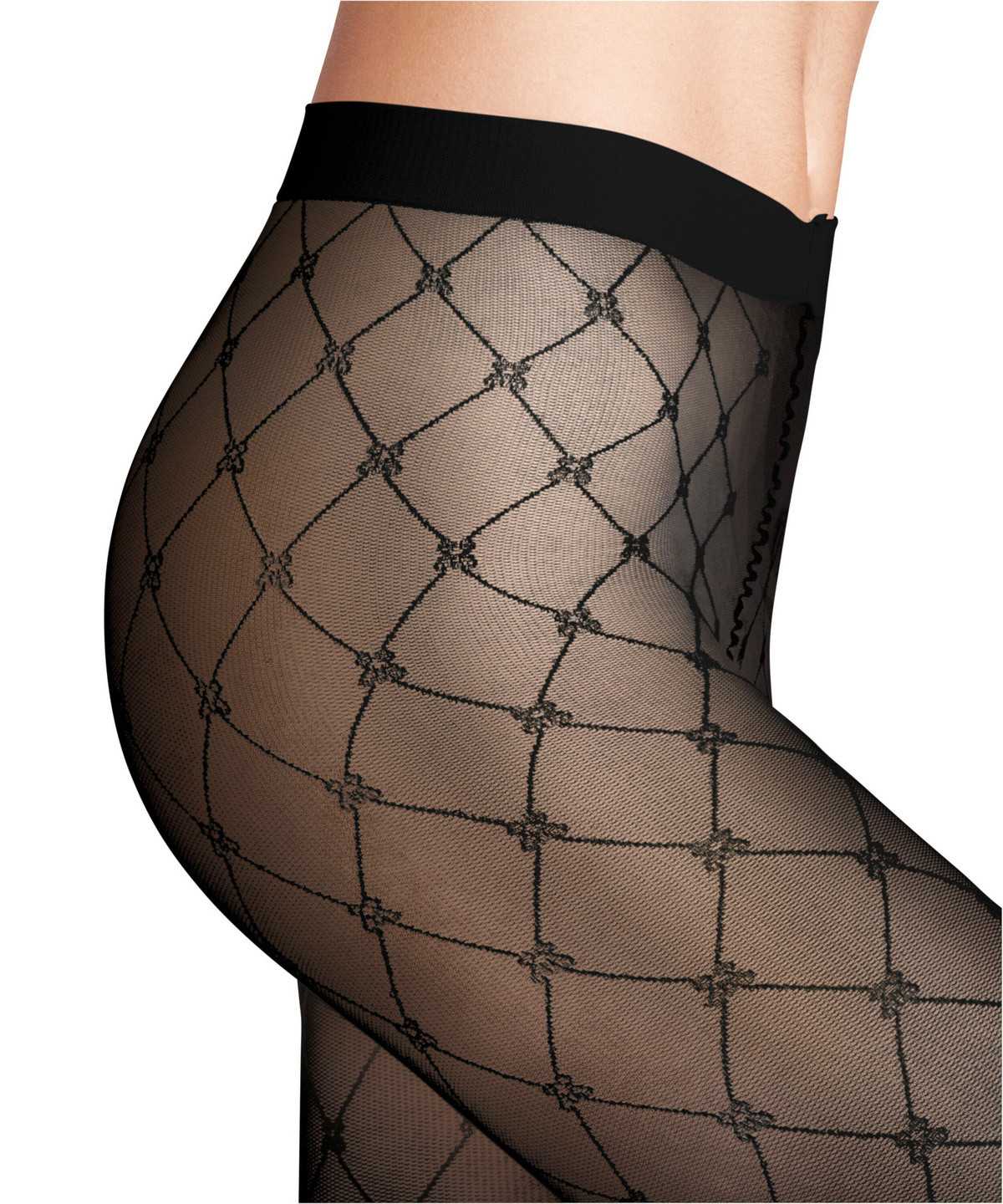 Tights Falke Twisted Story 20 DEN Tights Damskie Czarne | YBCVPE-279